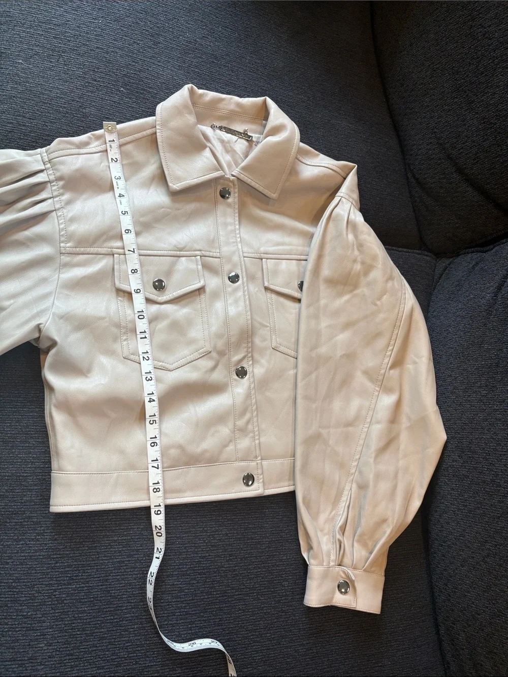 T Tahari cropped faux